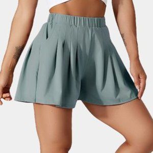 Halara High Rise Side Pocket Pleated 2-in-1 short